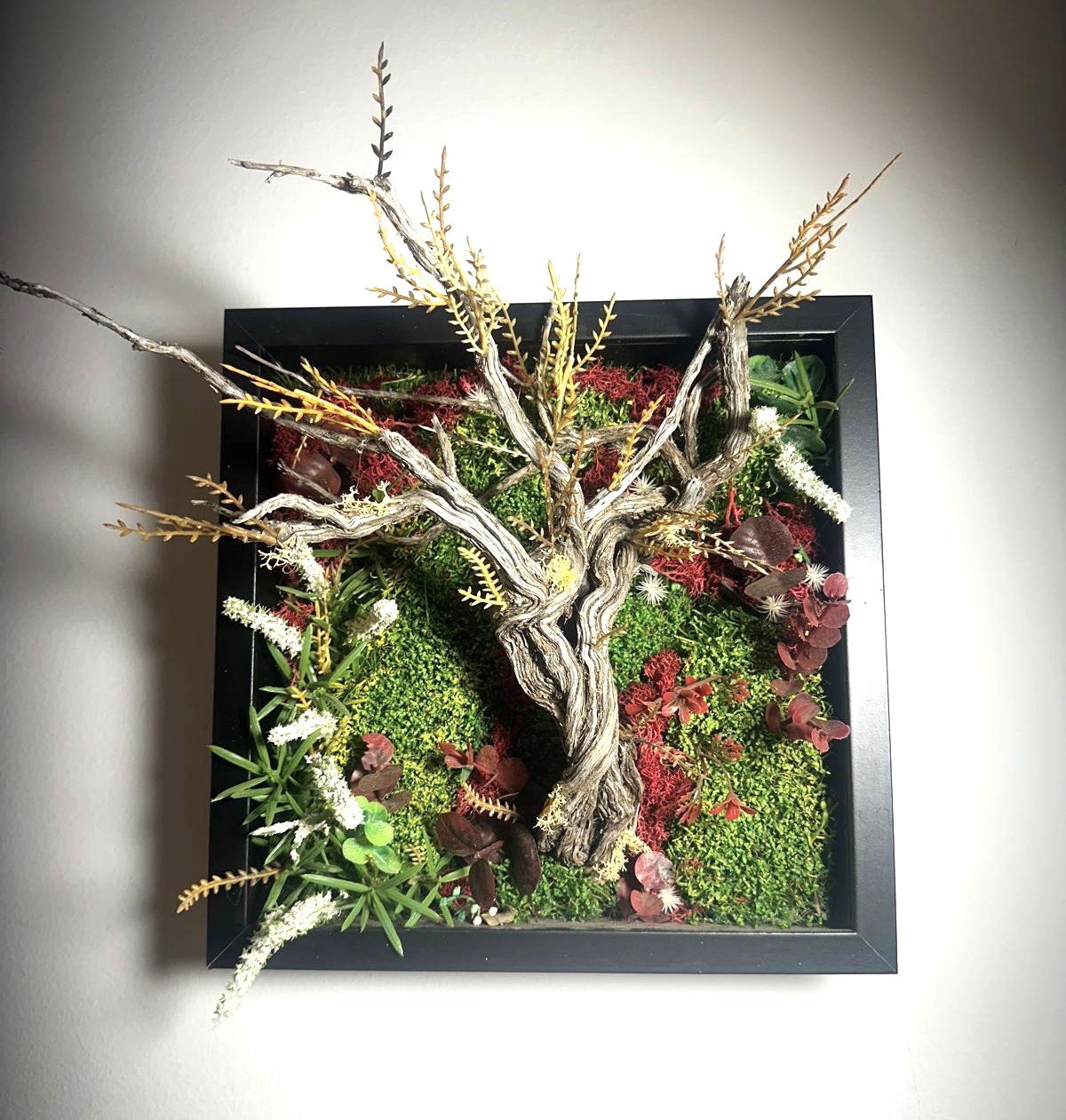 cuadros verticales de plantas artificiales